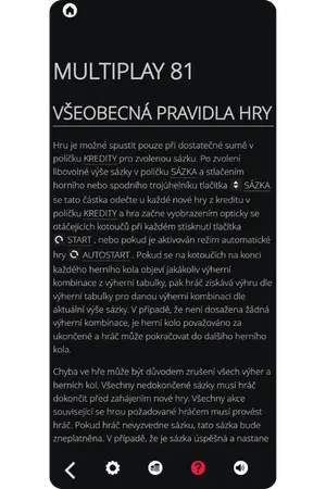 Pravidlá hry v Multiplay 81